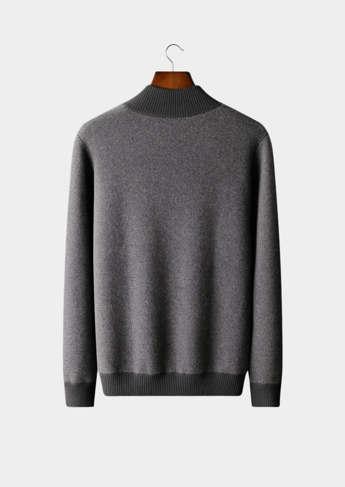 Premium Cashmere Jacquard Zip Cardigan | Arventti