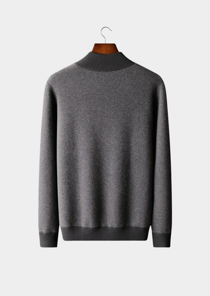 Premium Cashmere Jacquard Zip Cardigan | Arventti