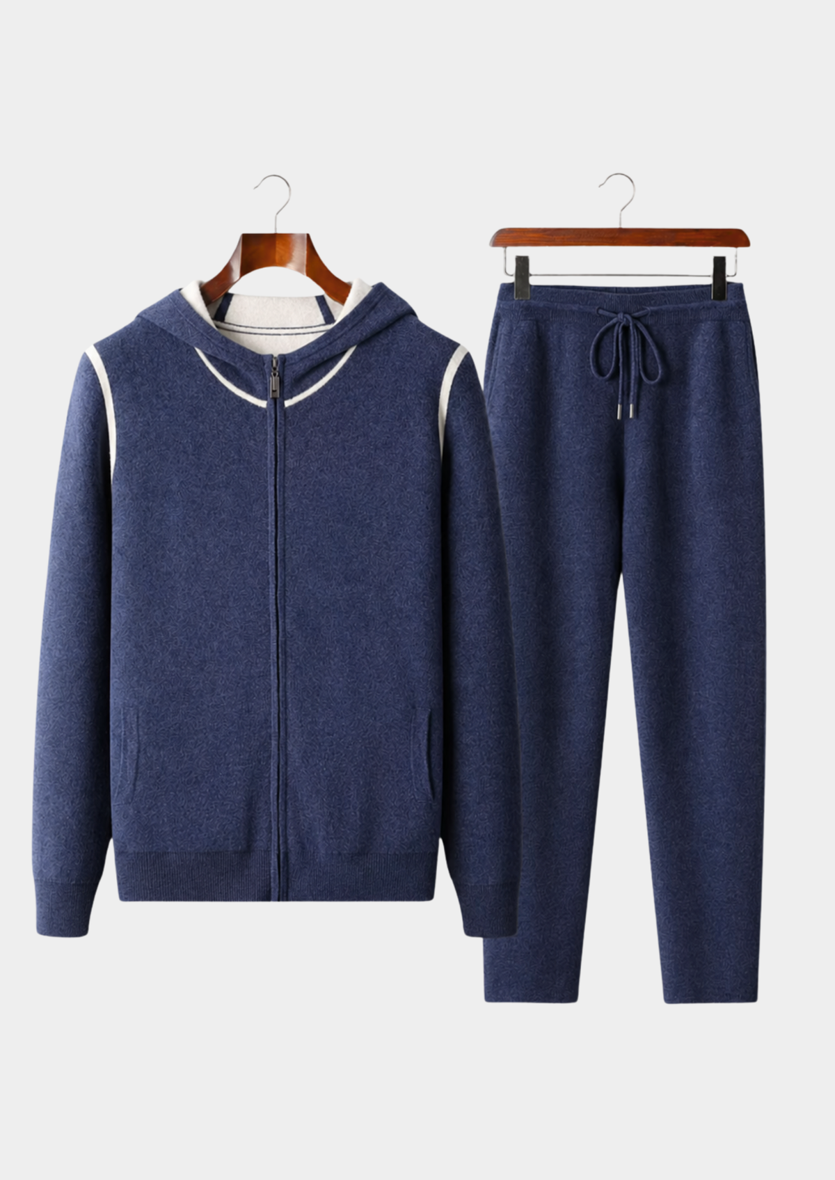 Premium Cashmere Navy Blue Milano Leisure Set | Arventti