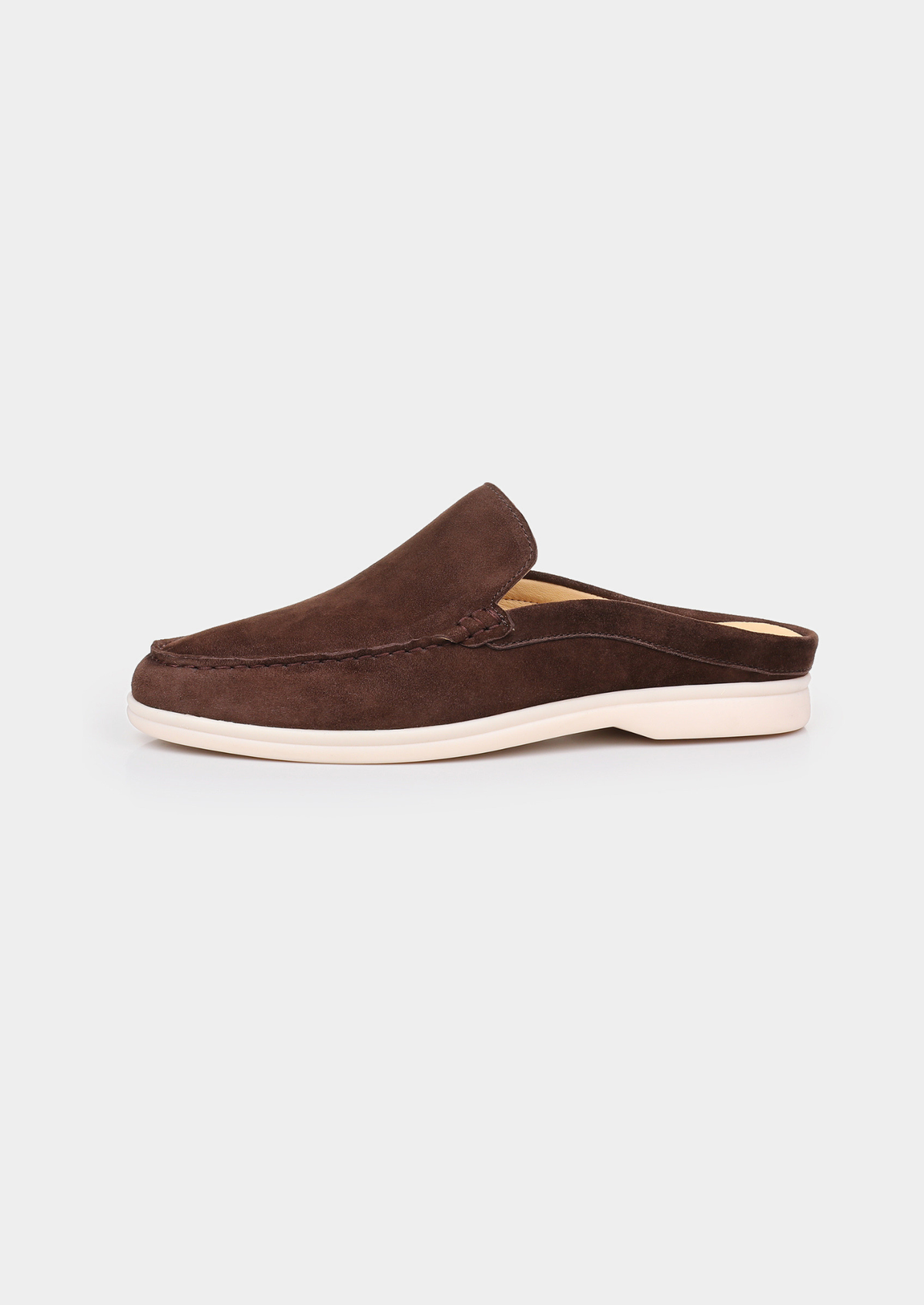 Coffee Marina Suede Slipper | Arventti