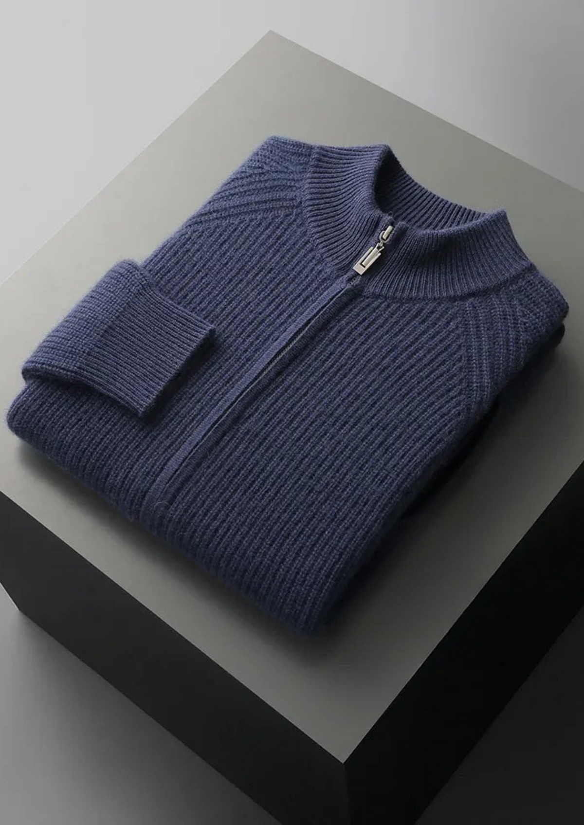 Premium Cashmere Ribbed Cardigan | Arventti