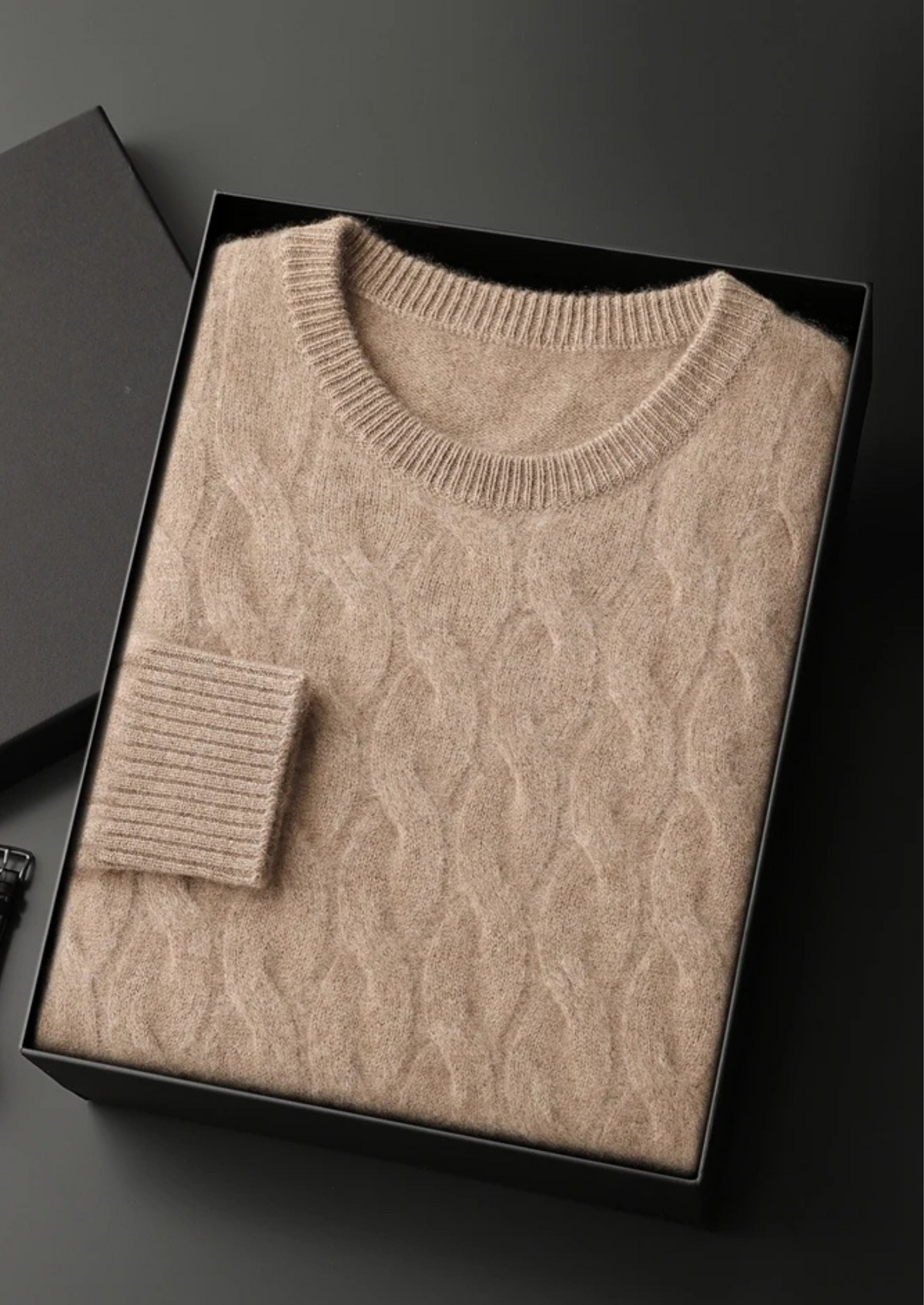 Premium Cashmere Cable Crewneck | Arventti