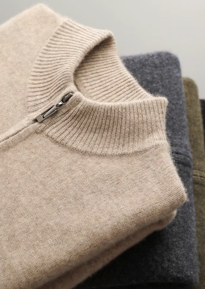 Pure Extra-Fine Merino Wool Zipper Cardigan | Arventti