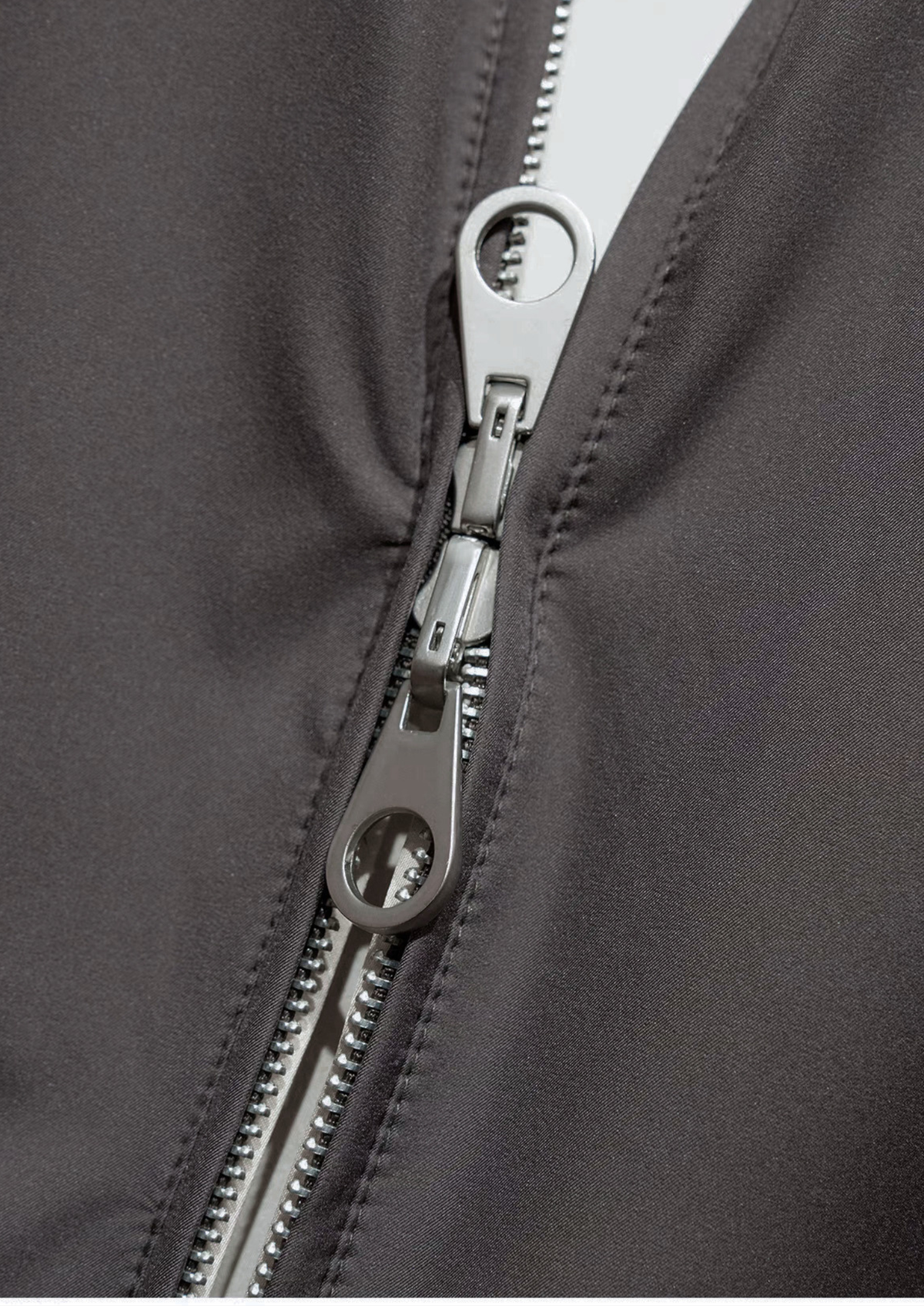 Fog Gray Technical Windbreaker Jacket | Arventti