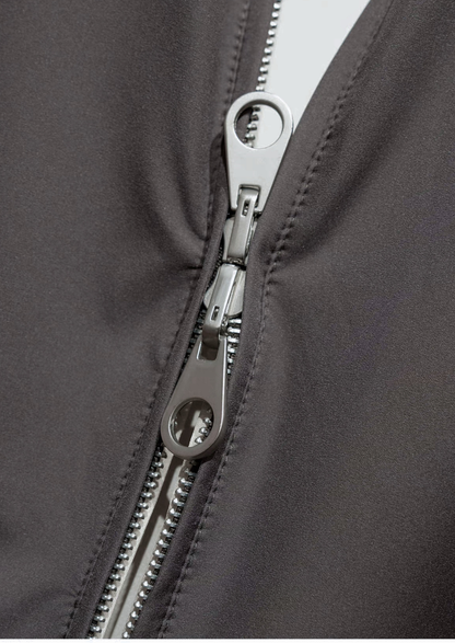 Fog Gray Technical Windbreaker Jacket | Arventti