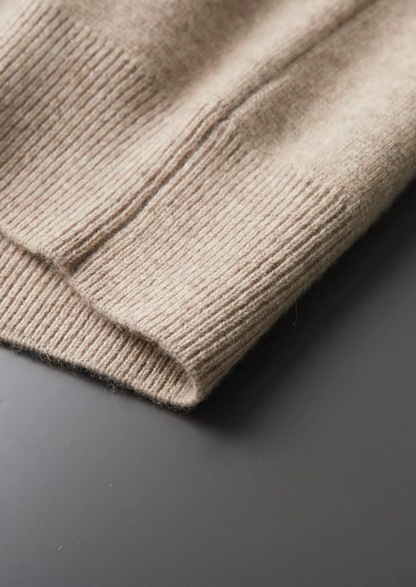 Pure Extra-Fine Merino Wool Zip Polo Cardigan | Arventti