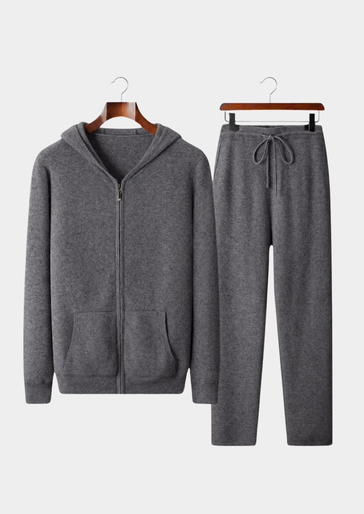Pure Extra-Fine Merino Wool Dark Gray Arvo Set | Arventti