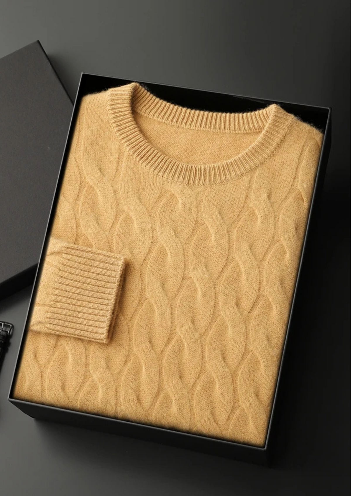 Premium Cashmere Cable Crewneck | Arventti