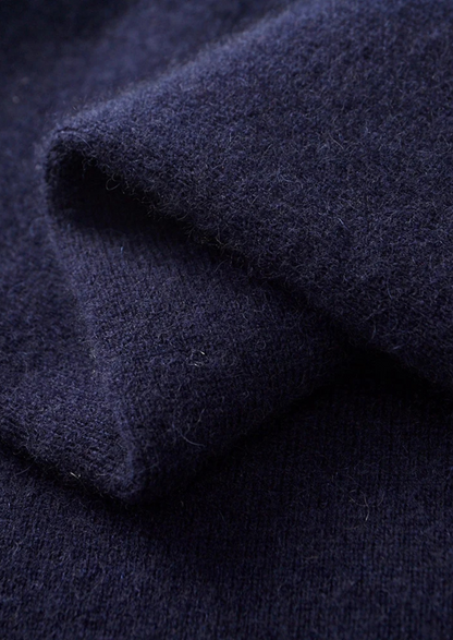 Pure Extra-Fine Merino Wool Two-Tone Polo Cardigan | Arventti