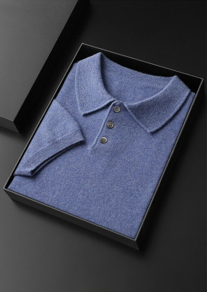 Premium Cashmere Classic Polo Shirt | Arventti