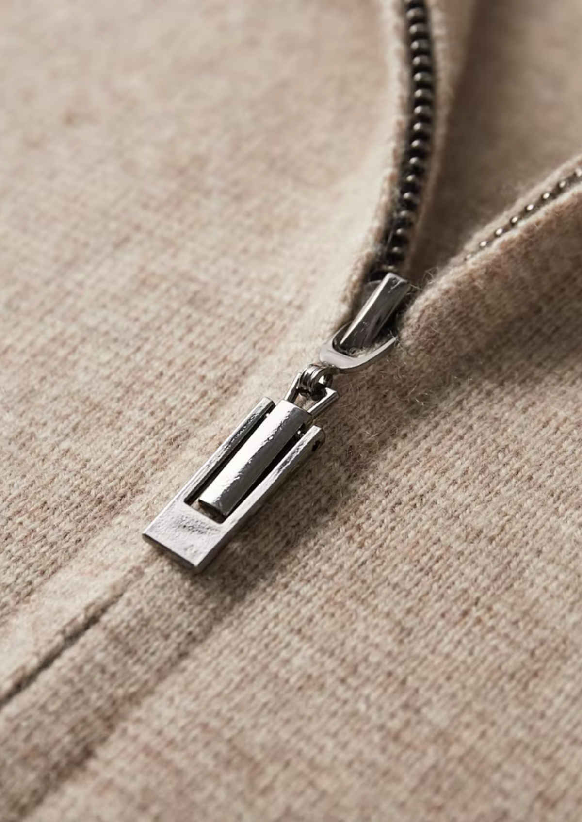 Pure Extra-Fine Merino Wool Zip Polo Cardigan | Arventti