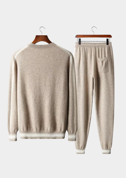 Premium Cashmere Sand Vienna Leisure Set | Arventti