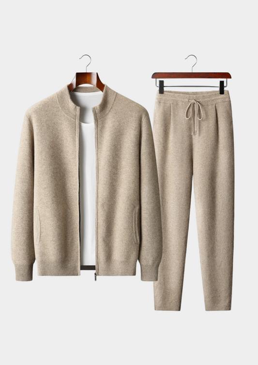 Premium Cashmere Sand Denis Leisure Set | Arventti