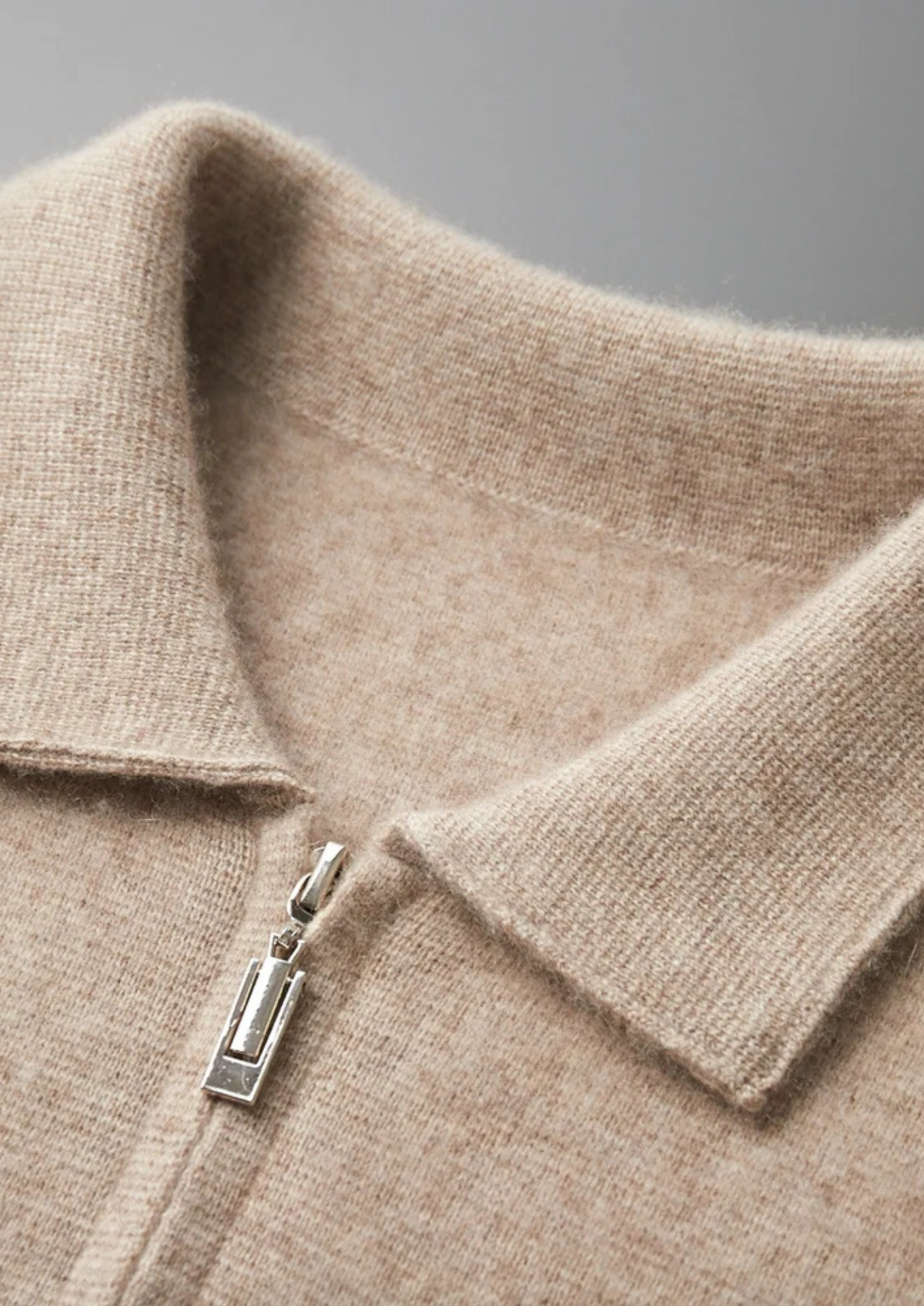 Premium Cashmere Zipper Cardigan | Arventti