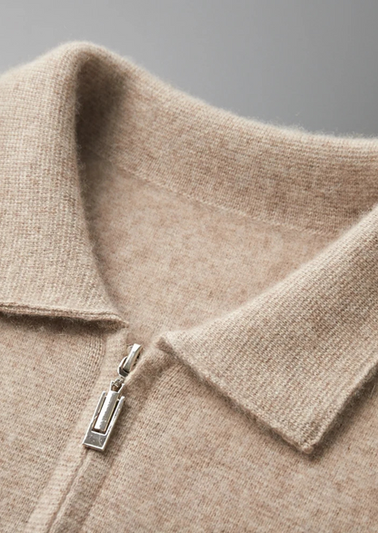 Premium Cashmere Zipper Cardigan | Arventti