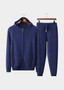 Premium Cashmere Navy Blue Kilian Leisure Set