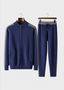 Premium Cashmere Navy Blue Torino Leisure Set