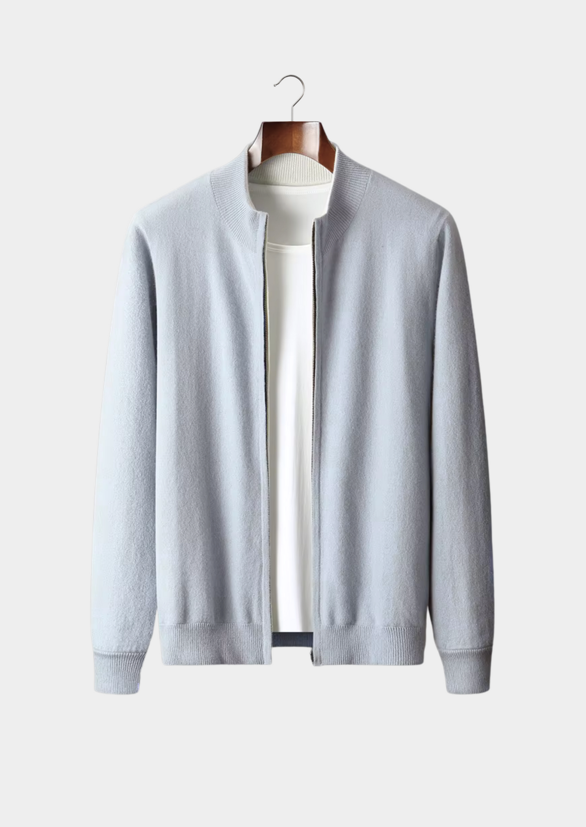 Pure Extra-Fine Merino Wool Zip Cardigan | Arventti