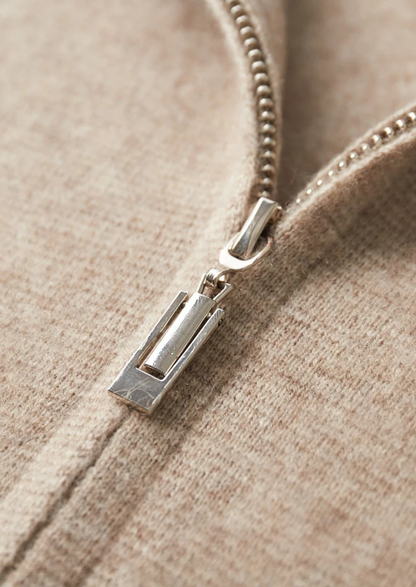 Premium Cashmere Zipper Cardigan | Arventti