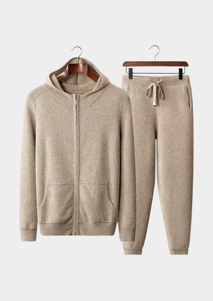 Premium Cashmere Sand Kilian Leisure Set | Arventti