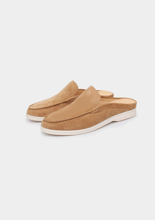 Caramel Marina Suede Slipper | Arventti