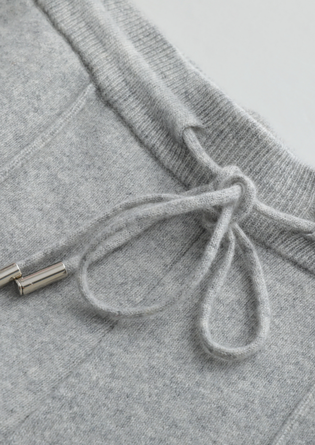 Pure Extra-Fine Merino Wool Light Gray Luzzo Set | Arventti