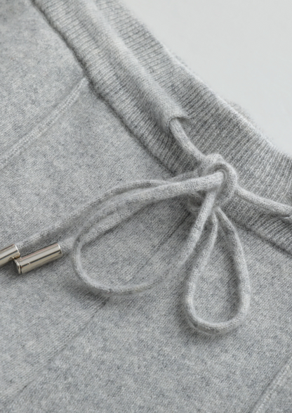Pure Extra-Fine Merino Wool Light Gray Luzzo Set | Arventti