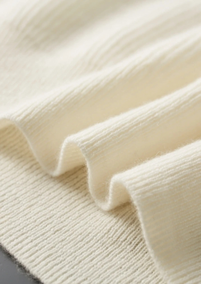 Premium Cashmere Classic Ribbed Henley Sweater | Arventti