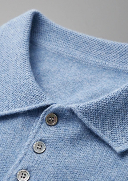 Premium Cashmere Classic Polo Shirt | Arventti