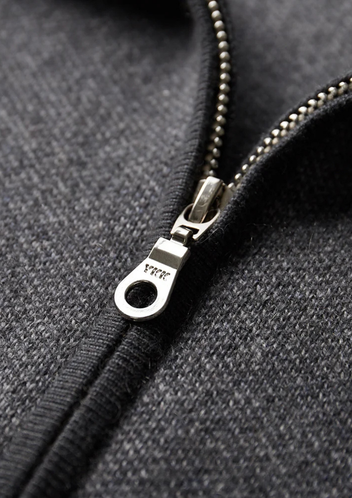 Premium Cashmere Jacquard Zip Cardigan | Arventti