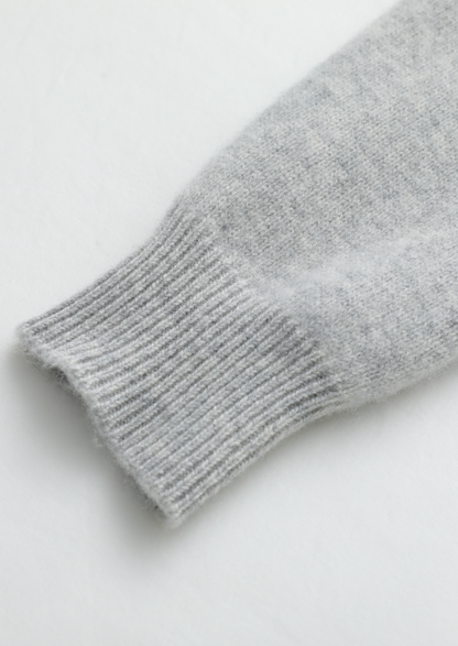 Pure Extra-Fine Merino Wool Light Gray Luzzo Set | Arventti