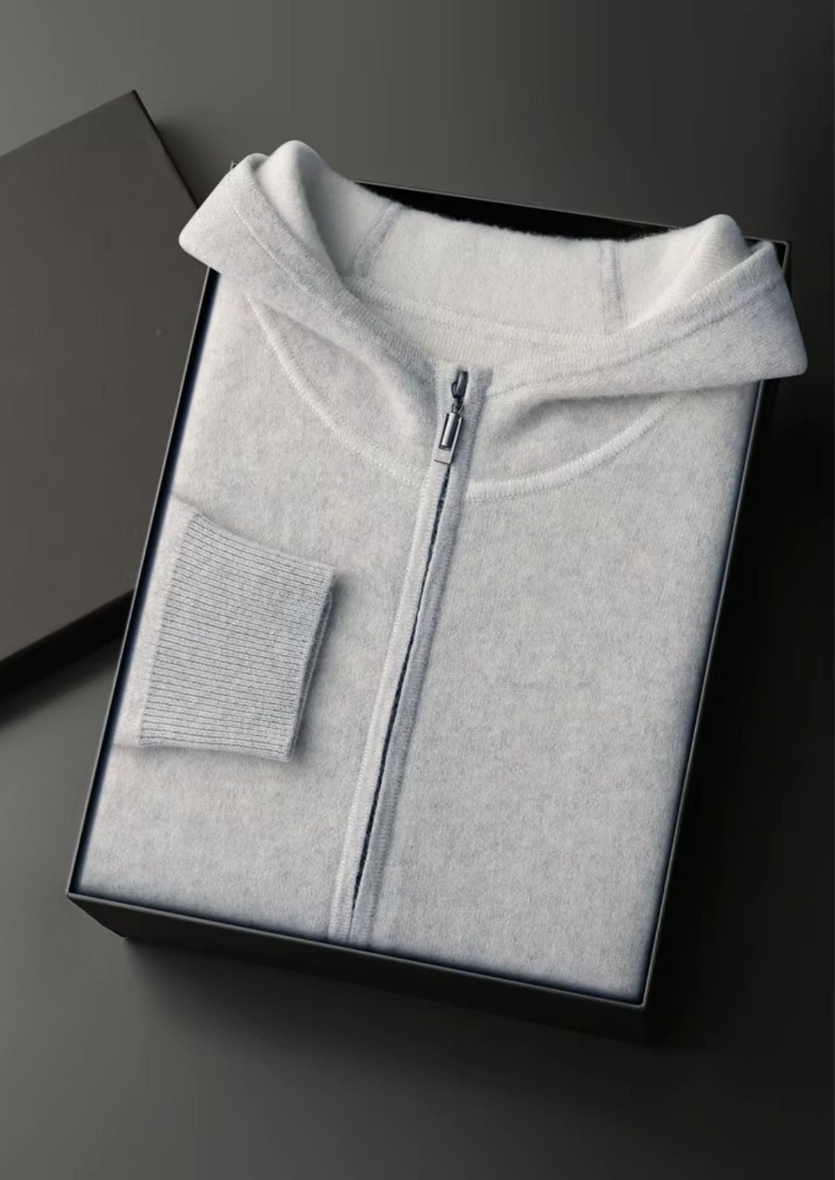 Premium Cashmere Light Gray Milano Leisure Set | Arventti