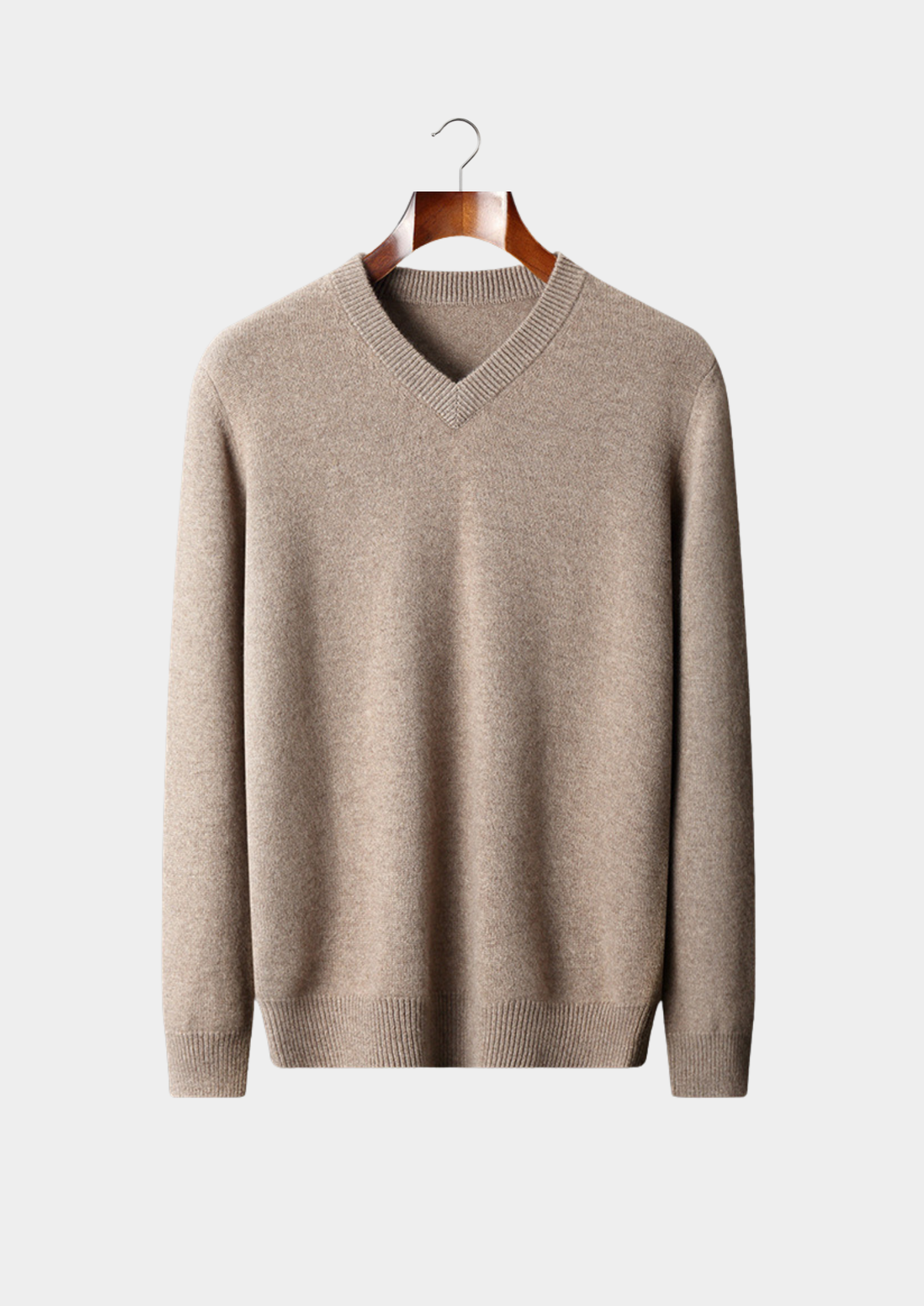 Pure Cashmere Essential V-Neck Sweater | Arventti