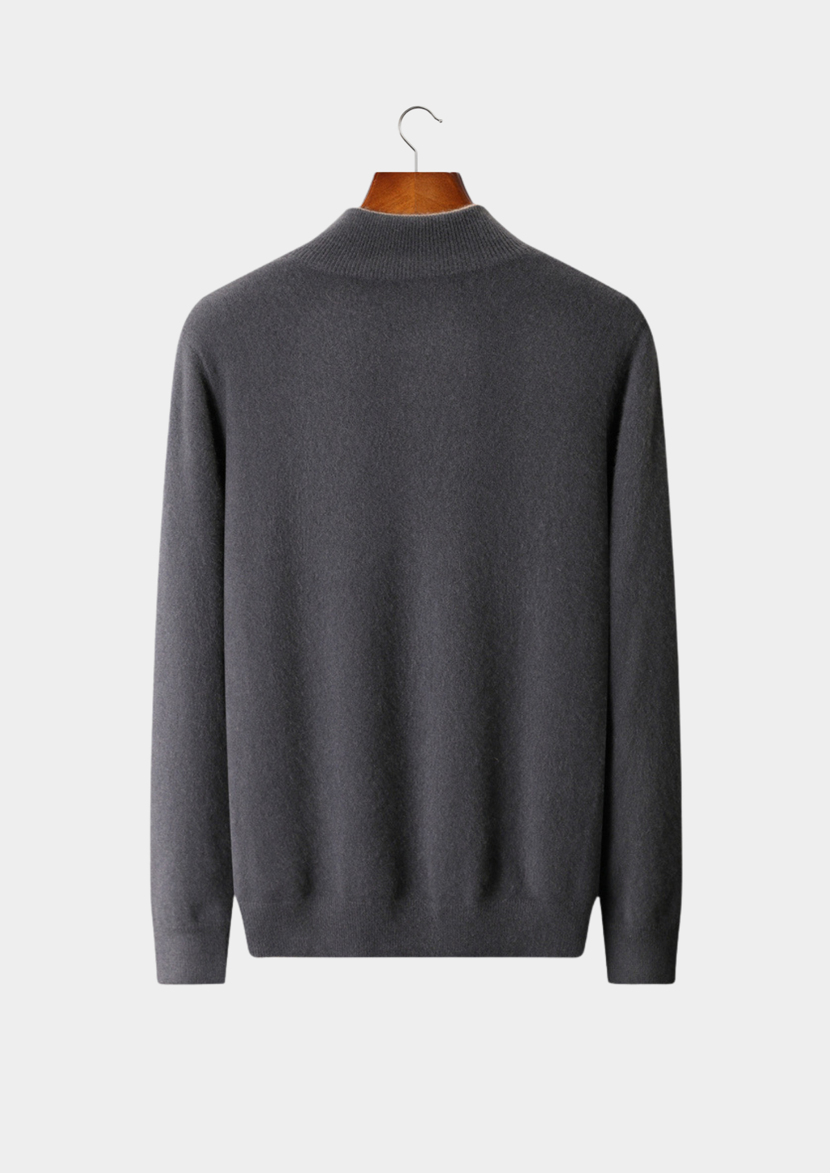 Pure Cashmere Dark Gray Dual Zip Cardigan | Arventti