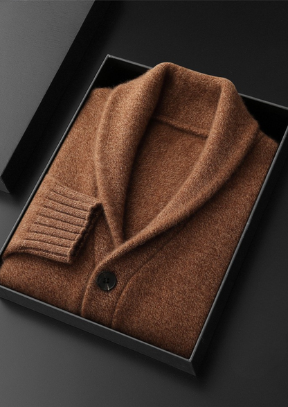 Pure Cashmere Shawl Collar Cardigan | Arventti