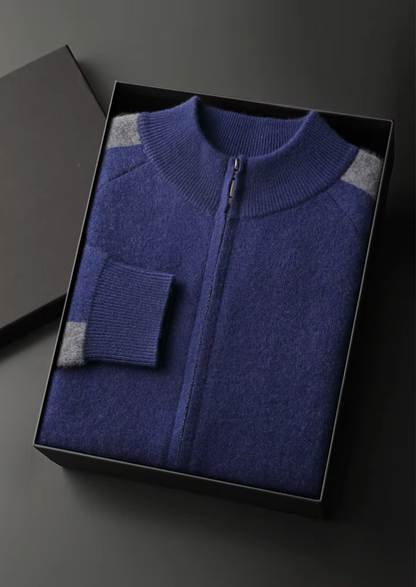 Premium Cashmere Navy Blue Torino Leisure Set | Arventti