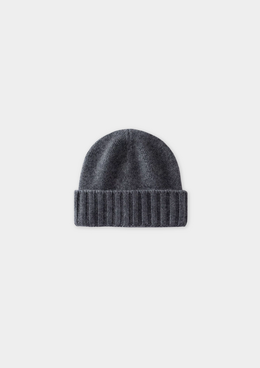 Dark Gray Cashmere Wintertime Beanie | Arventti