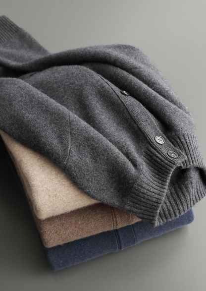 Premium Cashmere Button Cardigan | Arventti