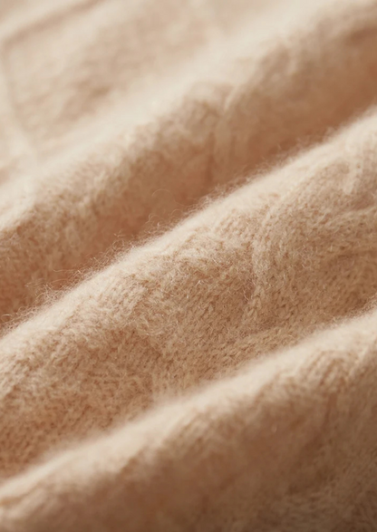 Pure Extra-Fine Merino Wool Jacquard Mockneck | Arventti