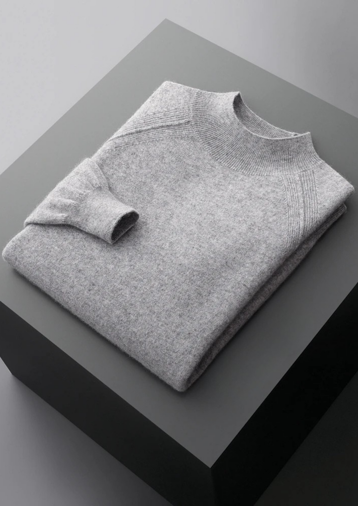 Pure Extra-Fine Merino Wool Raglan Mockneck | Arventti
