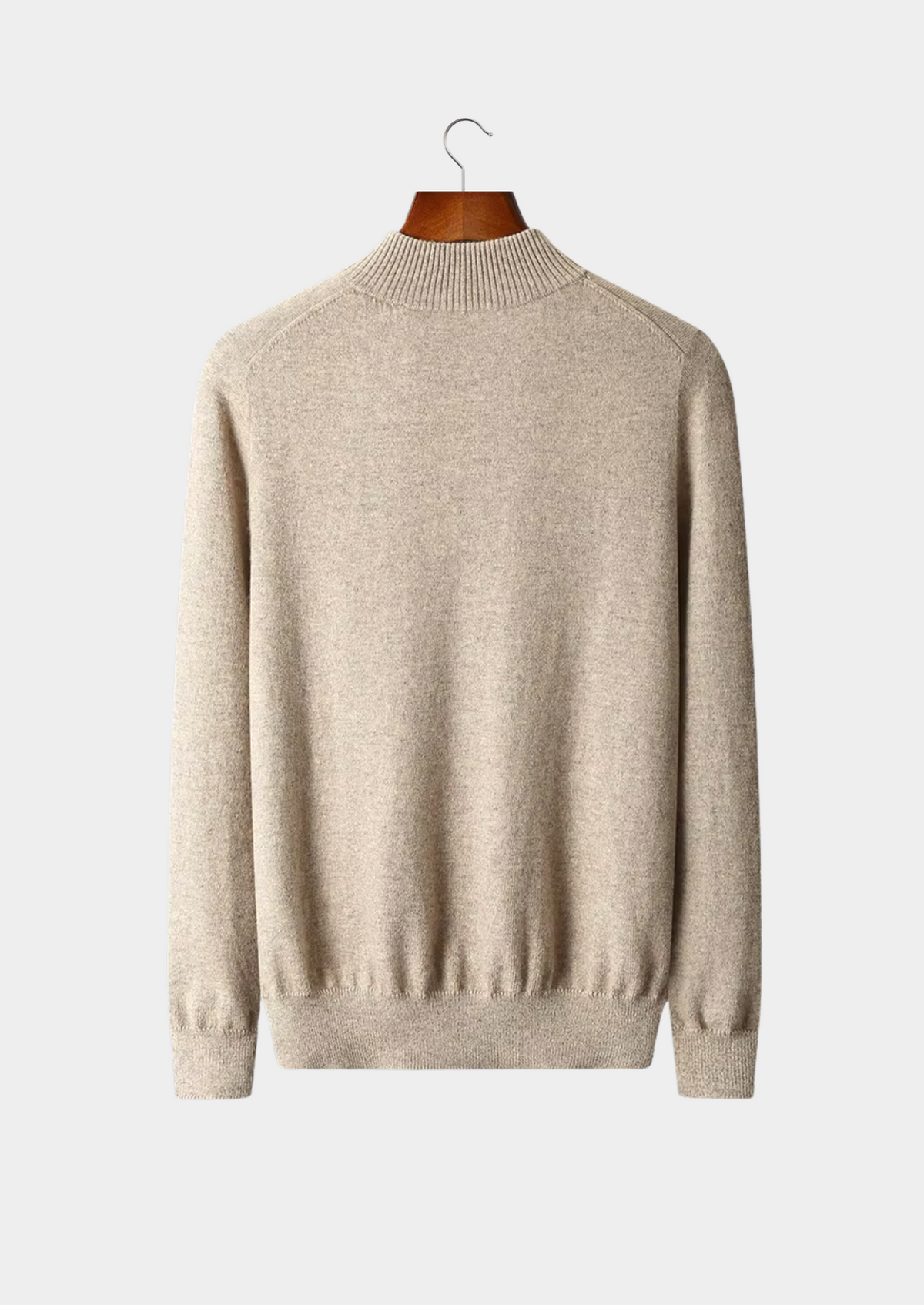 Pure Extra-Fine Merino Wool Half Zip Sweater | Arventti
