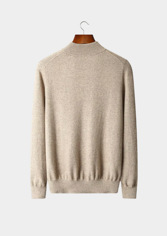 Pure Extra-Fine Merino Wool Half Zip Sweater | Arventti