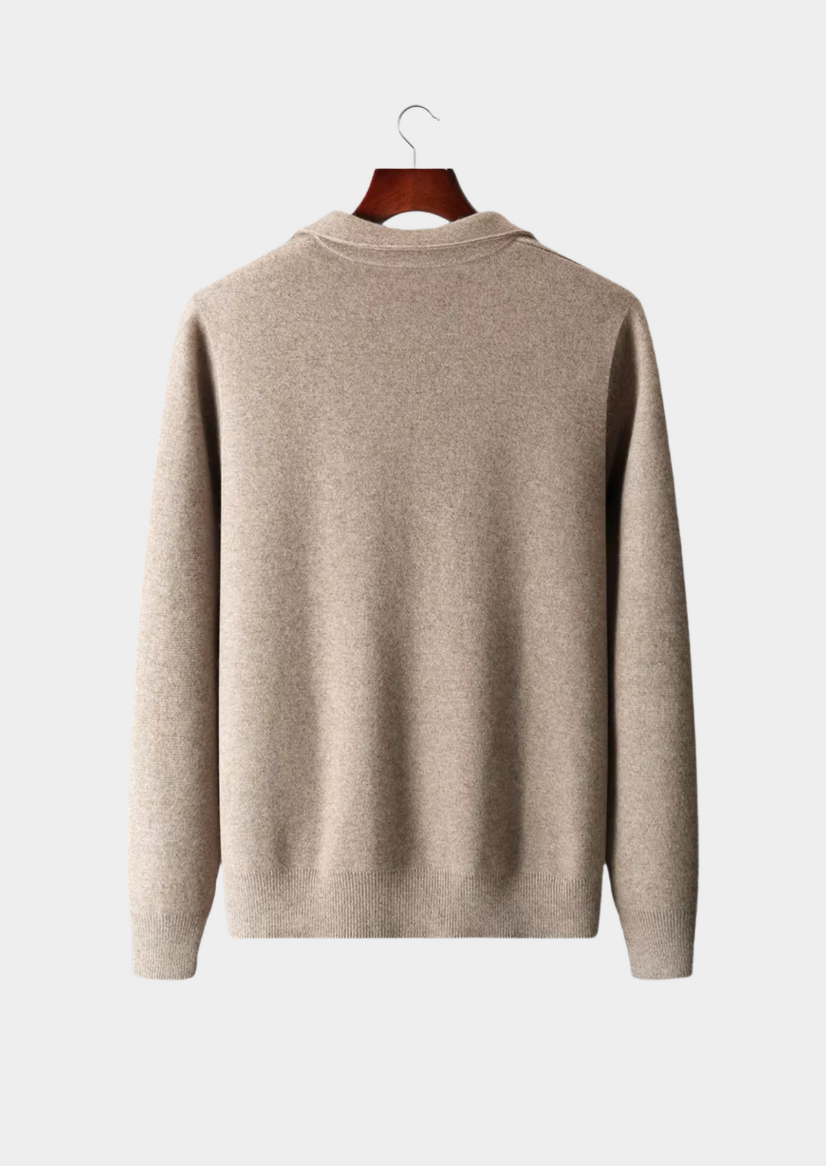 Pure Extra-Fine Merino Wool Zip Polo Cardigan | Arventti