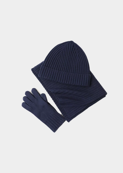 Pure Extra-Fine Merino Wool Wintertime Essentials - Navy Blue | Arventti