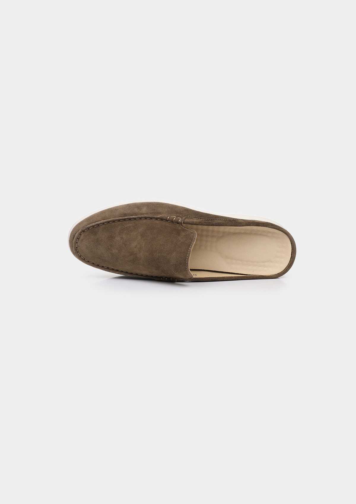 Olive Marina Suede Slipper | Arventti