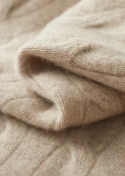 Pure Extra-Fine Merino Wool Cable Half Zip | Arventti