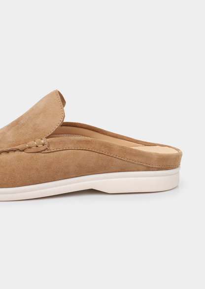 Caramel Marina Suede Slipper | Arventti