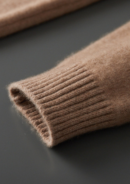Pure Cashmere Beige Essential Crewneck | Arventti