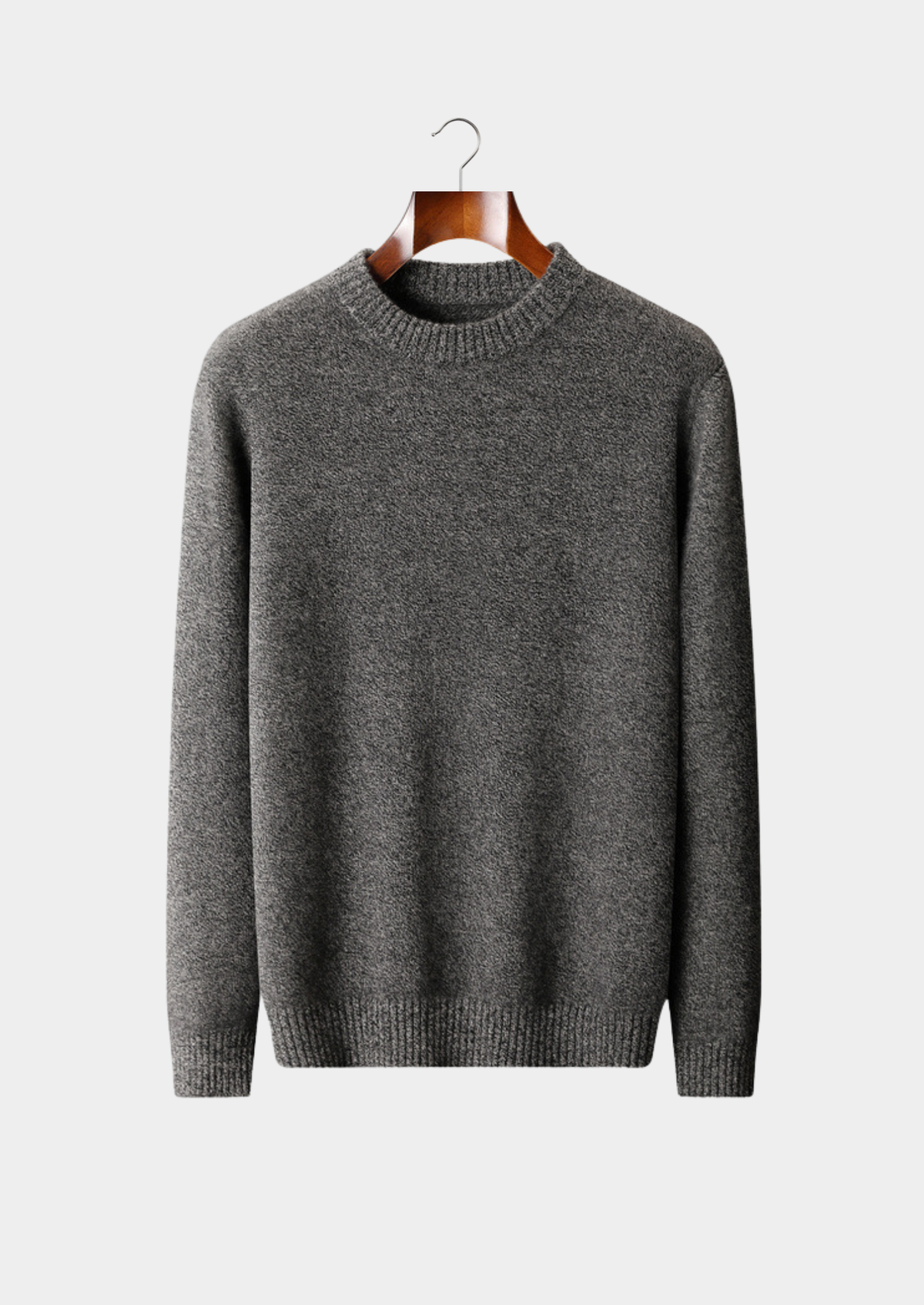 Pure Cashmere Gray Essential Crewneck | Arventti