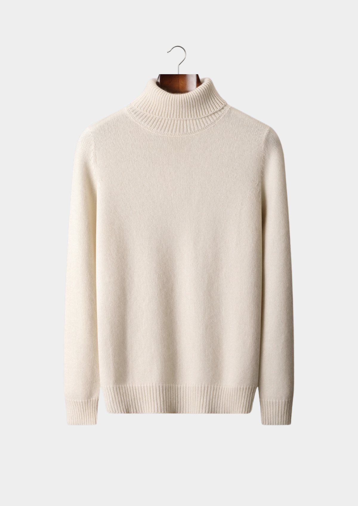 Pure Cashmere Ivory Essential Rollneck | Arventti